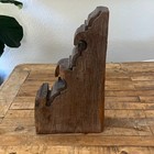 Antique Hand Carved Wooden Corbel Bracket Salvaged Reclaimed Original