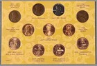 Complete Lincoln Penny Design Collection  W Coa 1912 1918 1943 1958 1959 2009