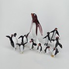 Vintage 1960s Blown Glass Penguin Figurine Set Of 11