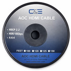 150ft Hdmi Aoc Cable Active Fiber Optic Hdtv 4k 60hz 18gb Hdr Arc Hdcp 2 2