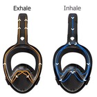 Full Face Snorkel Mask 180 Degree View Foldable Tube Anti-fog Scuba Diving S m