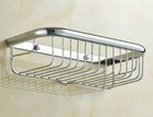 New Chrome Wall Mounted Bathroom Shower Caddy Wire Basket Storage Shelves Fba513