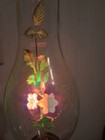 Vintage Aerolux Style Duro-lite Pink Floral Light Bulb - F s