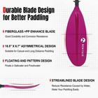 Wonitago Kayak Paddle Premium Carbon Fiber  Reinforced Pp fiberglass  Adjustable