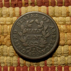 1803 Draped Bust Half Cent  Vg Detail     Decent Original Example  Full Reverse