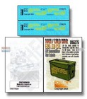 1 16 Echelon Decals  166276  50cal M2 Ammo Box Labels Style Vietnam   Cold War