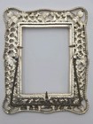 Vintage Ornate Gold Metal Picture Frame 4x4 Floral Filigree Design Tabletop   
