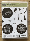 Lot Of 4 Stampin  Up Rubber Cling Stamp Sets Words Seasonal And More New