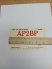 Pakistan Qsl Radio Card 1957 Haripur Hazara R j  Bob Price