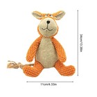 Pet Dogs Plush Animal Chewing Toy Wear-resistant Squeak Rabbit Toys For Puppy 