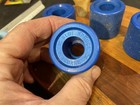 Four Replacement Vanguard Blue Spruce Roller Skate Wheels