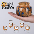 Wood Pet Urns For Dog cat Ashes - Small 10 Cu in Resin Decorative Urn For Ashes