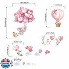 Animals Balloon Wall Stickers For Nursery  Baby Girls Kids Boys Bedroom Wall 