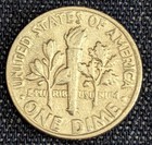 Very Nice Error 1977 Dime P Mint Struck Off Center W On The Rim Error 