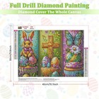 Easter Diamond Art Kit 5d Diy Full Drill Bunny Spring Wall Painting Craft