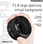 Yongnuo Yn50mm F1 8 Large Aperture Auto Focus Lens For Canon Ef Mount Eos Camera