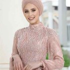 Elegant Lace A Line Muslim Prom Dresses Long Sleeve Evening Party Gowns