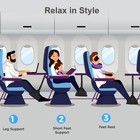 Foot Hammock  Airplane Foot Rest With Memory Foam Hardboard Zippered Leg Hammock