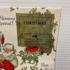 Vintage American Greetings Christmas Gift Wrap Santa Claus And Reindeer New 