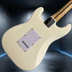 St Electric Guitar Mahogany Body 22 Frets Cream White Color Maple Fretboard