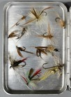 Original Vintage Charles R  Orvis Aluminum Fly Fishing Fly Holder W 19 Flies