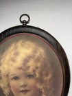 Antique Victorian Chimney Flue Cover Featuring A Portrait Of A Young Girl