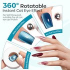 5d Automatic Cat Eye Magnet For Nails  5pcs Circle A Rotating Cat Eye Magnet