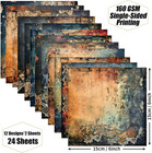 Scrapbook Paper 24 Sheets Vintage Decorative Craft Scrapbooking Paper Pad 6x6 Si