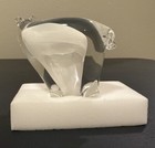 Crystal Polar Bear Figurine- Signed