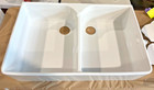 Franke Mhk 720-35w Manor House Double-basin Fireclay Kitchen Sink In White New 
