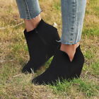 Women Wedges Pointed Toe Booties Ankle Boots Footwear High Heels Pumps Shoes