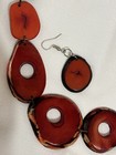 Tagua Nut Handmade Necklace And Earring Set From Ecuador