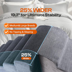 Extra Wide Dog Stairs For Large Dogs Up To 80lbs  25  Pet Steps For High Bed Wit