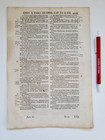 Biblia Vulgate Bible Leaf Printed In 1700s Latin Bible Antique Book Leaf 403 404