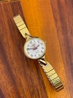 Vintage Elgin Galaxie Women s Watch Cocktail Quartz Gold Tone 18mm New Battery