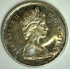 1967 Canada Silver Uncirculated Quarter Canadian Centennial 25c Coin Unc 
