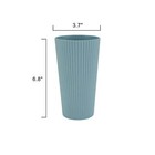 Blue Eco-friendly Recycled Plastic Beverage Tumbler  26-ounce