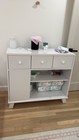 Storkcraft Modern  Shelf Table Dresser White 2-drawer Greenguard Gold