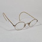 Vintage 1950s Round Spectacles Eyeglasses 12k Gf Gold Filled Wire Rim Glasses