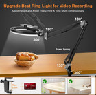 Ring Light Camera Phone Mount Desk Overhead Filming Video 10    Light Stand Tripod