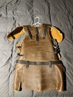 Brown Leather Medieval Armor Costume Set With Shoulder And Arm Guards