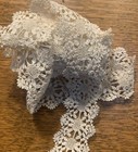 Bty - 1 3 4 Inch Wide Antique Vintage Bobbin  Insertion Lace Trim  nos