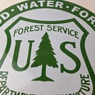 Vintage Forest Service Sign - Agricultural Outdoor Camp Gas Pump Porcelain Sign