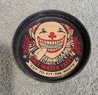 Vintage Atlantic City James  Saltwater Taffy Bank Clown Lid Metal 3-1 4 