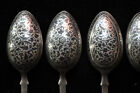Rare Antique Russian Silver Enamel Spoon Set Of Six Marked 875  read 