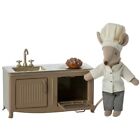 Maileg Mouse Size Dollhouse Kitchen  Light Brown