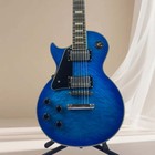 6-string Transparent Blue Custom Electric Guitar With Flame Maple Top