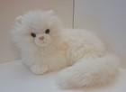 Russ Berrie   Co Nikki White Persian Baby Kitty Cat Vintage Stuffed Plush Animal