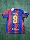 Nike Fc Barcelona Pedri Home Fan Version    Size M Mens   jersey  Blue red Striped