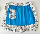 Colorful Lot Of 5 Vintage Mcm Half Aprons